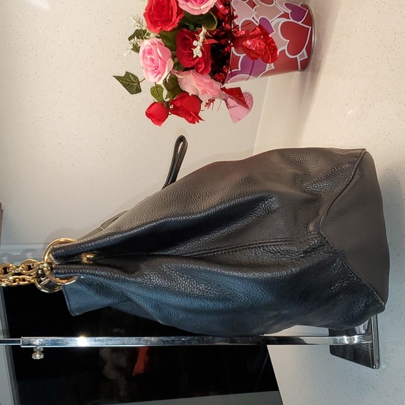 CUORE & PELLE soft pebbled leather shoulder purse - Picture 3 of 12